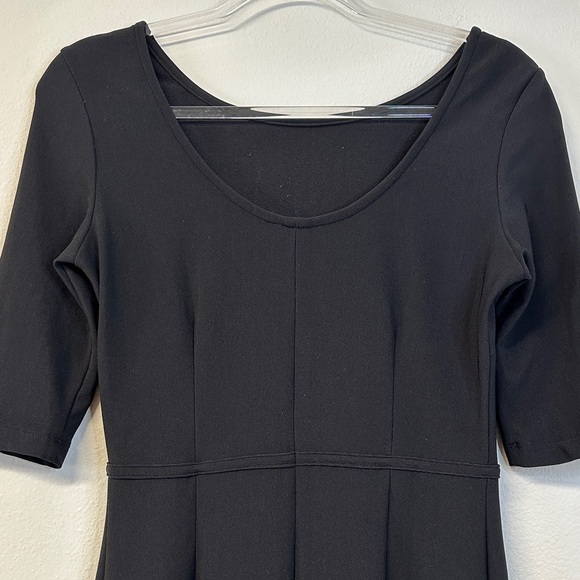 Boston Proper Half Sleeve Classic Black Mini Dress XS - Picture 5 of 6